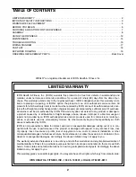 Preview for 2 page of Weslo Daybreak SPRW52461 User Manual