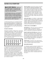 Preview for 21 page of Weslo Momentum 4.0 (Italian) Manuale D'Istruzioni