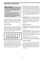 Preview for 16 page of Weslo Pursuit 30 User Manual