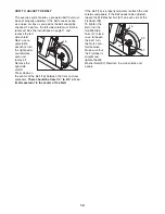 Preview for 12 page of Weslo Pursuit E40 Bike User Manual