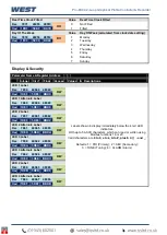 Preview for 182 page of West Control Solutions Pro-EC44 User Manual