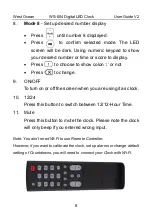 Preview for 9 page of West Ocean WS-604 User Manual