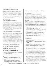 Preview for 20 page of Westerbergs Arum Installation Instructions And User Manual