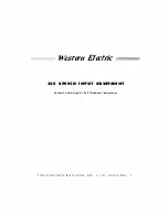 Preview for 2 page of Western Electric 22E Instruction Bulletin