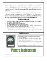 Preview for 2 page of Western Instruments W-FI-10 Manual