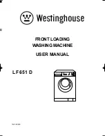 Preview for 1 page of Westinghouse LF 651 D User Manual