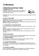 Preview for 8 page of Westinghouse NCCO 1804/SP6440 Operation Manual