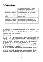 Preview for 15 page of Westinghouse NCCO 1804/SP6440 Operation Manual