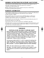 Preview for 2 page of Westinghouse W-038 Owner'S Manual