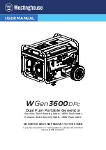 Preview for 1 page of Westinghouse WGen3600DFc User Manual