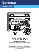 Preview for 1 page of Westinghouse WGen5300s User Manual