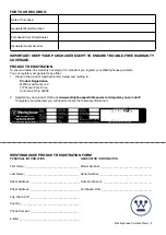 Preview for 3 page of Westinghouse WH10000 User Manual