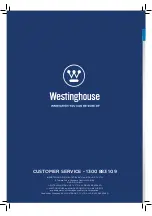 Preview for 12 page of Westinghouse WHBL01SS Instruction Manual