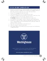 Preview for 7 page of Westinghouse WHSM01SS Instruction Manual