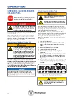 Preview for 20 page of Westinghouse WHXC3750 Instruction Manual