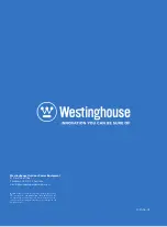 Preview for 8 page of Westinghouse WHXC8500E-AS Instruction Manual Supplement