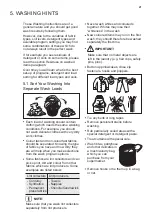 Preview for 21 page of Westinghouse WWT6084J5WA User Manual