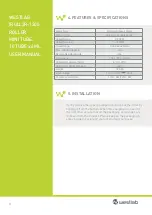 Preview for 3 page of Westlab IROLLJR-1200 User Manual