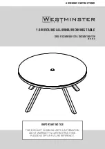 Preview for 1 page of WESTMINSTER OCEAN180-125 Assembly Instructions Manual