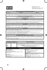 Preview for 20 page of Weston 83-2015-W Instructions Manual