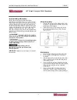 Preview for 2 page of Westward 1YER5 Operating Instructions And Parts Manual