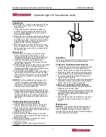 Preview for 2 page of Westward 5M466C Operating Instructions And Parts Manual