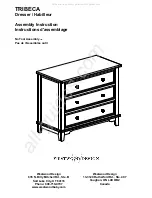 Preview for 1 page of Westwood Design Tribeca Dresser Assembly Instruction