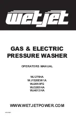 Preview for 1 page of WETJET WJ1520EW1A Operator'S Manual