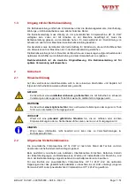 Preview for 7 page of Wezag WDT UP 14 ZLW Operating Instructions Manual