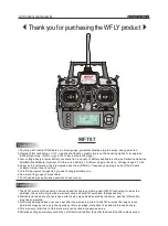 Preview for 2 page of Wfly WFT02 Instruction Manual