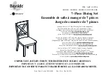 Whalen Bayside FURNISHINGS CUS7PD-4-BE Manual preview