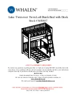 Whalen Luke Twin over Twin Loft Bunk Bed with Desk Instruction Manual preview