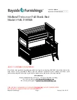 Whalen Midland Twin over Full Bunk Bed Instruction Manual preview