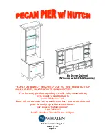 Whalen Pecan pier w/Hutch Instructions Manual preview