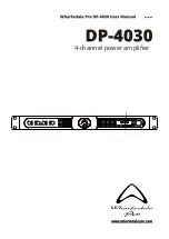 Wharfedale Pro DP-4030 User Manual preview