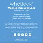 Preview for 14 page of whatlock Magnetic Security Lock Fitting Instructions Manual