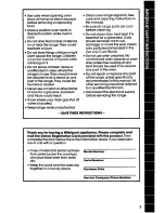 Preview for 5 page of Whirlpool 1SF034PEW Use & Care Manual