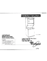 Whirlpool 3389591 Installation Instructions Manual preview