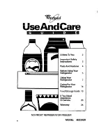 Whirlpool 4ED20ZK Use & Care Manual preview