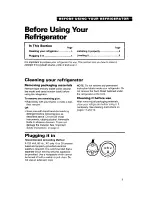 Preview for 5 page of Whirlpool 4ET20ZK Use And Care Manual