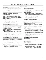 Preview for 17 page of Whirlpool 9761890 Use & Care Manual