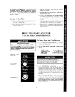 Preview for 3 page of Whirlpool AC1052XS Use And Care Manual