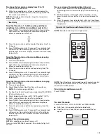 Preview for 11 page of Whirlpool ACC082XR0 Use And Care Manual