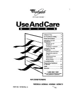 Preview for 1 page of Whirlpool ACM052 Use And Care Manual