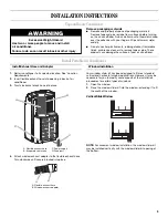 Preview for 5 page of Whirlpool ACP092PR0 Use & Care Manual