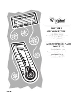 Whirlpool ACP102GPW1 Use And Care Manual preview