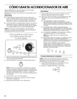 Preview for 20 page of Whirlpool ACQ082XP0 Use & Care Manual