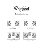 Preview for 1 page of Whirlpool AKC7250 C/BLM Instructions For Use Manual