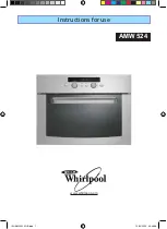 Whirlpool AMW 524 Instructions For Use Manual preview