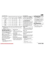 Preview for 2 page of Whirlpool AWO/D 42115 Programme Chart